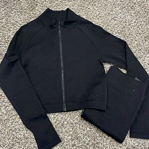 GUESS Women's Black Ribbed Leggings Set